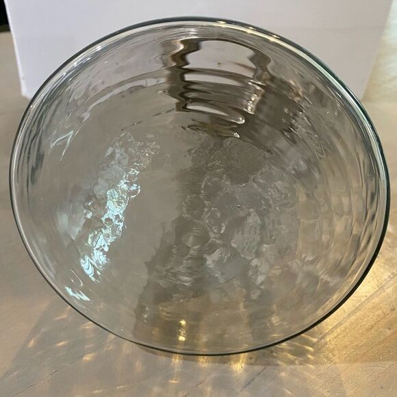 Hammered Glass Jug With Hammered Silver Spout And Handle 42oz - Picture 5 of 13